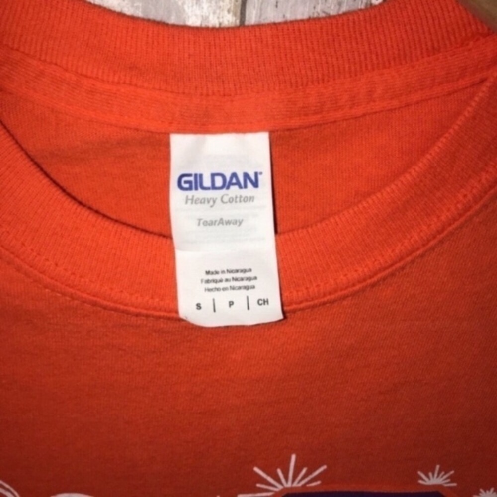 Clemson Tigers LOVE Graphic Tee Womens Small Orange NCAA Shirt - Picture 4 of 4